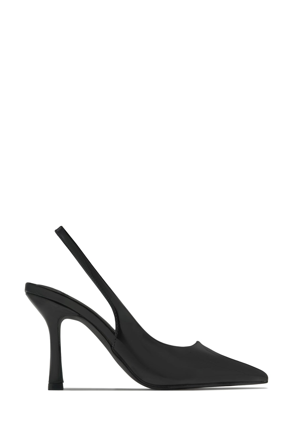 Kelly Slingback Pointed Toe Heels - Black