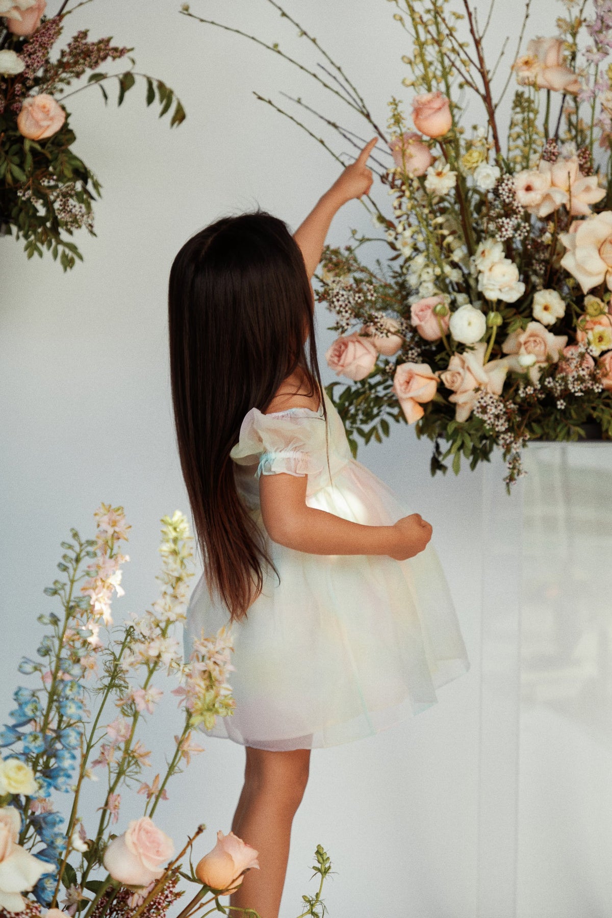 Mini Sadie Babydoll Dress - Pastel Print